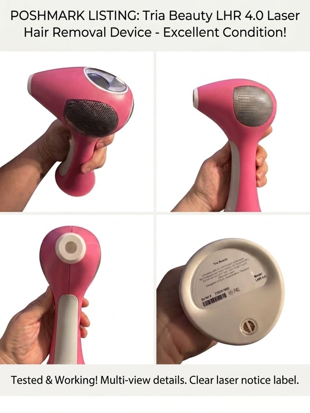 Tria Beauty LHR 4.0 Laser Hair Removal Device Fuchsia / Pink (Unused / Open Box)